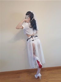 Kokura Chiyoshi W-NO.091 White Nun Dress Selfie(32)
